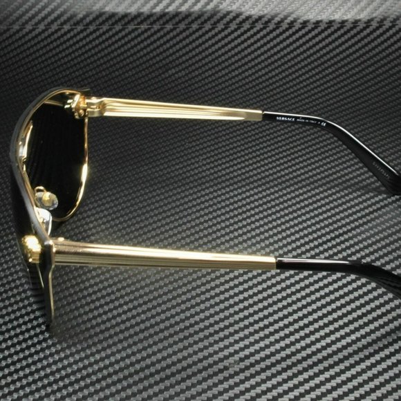 Ladies Versace Gold Medusa 42mm Sunglasses